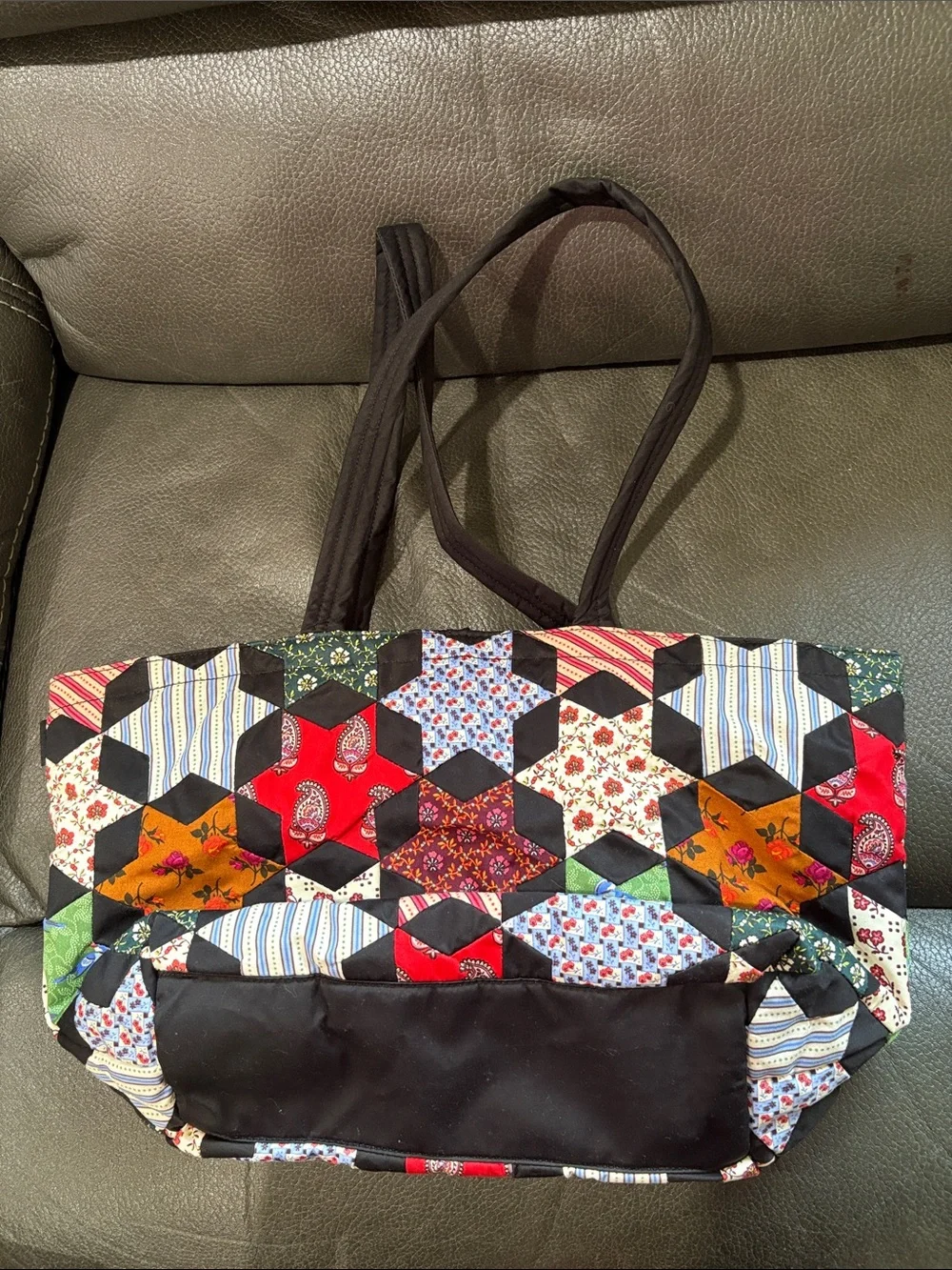 Vera Bradley small Hathaway tote in star patchwork - Picture 4 of 6